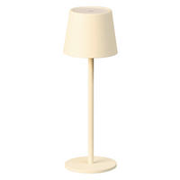 AKKU-TISCHLEUCHTE Roxi 9/27,5 cm   - Beige, KONVENTIONELL, Metall (9/27,5cm)