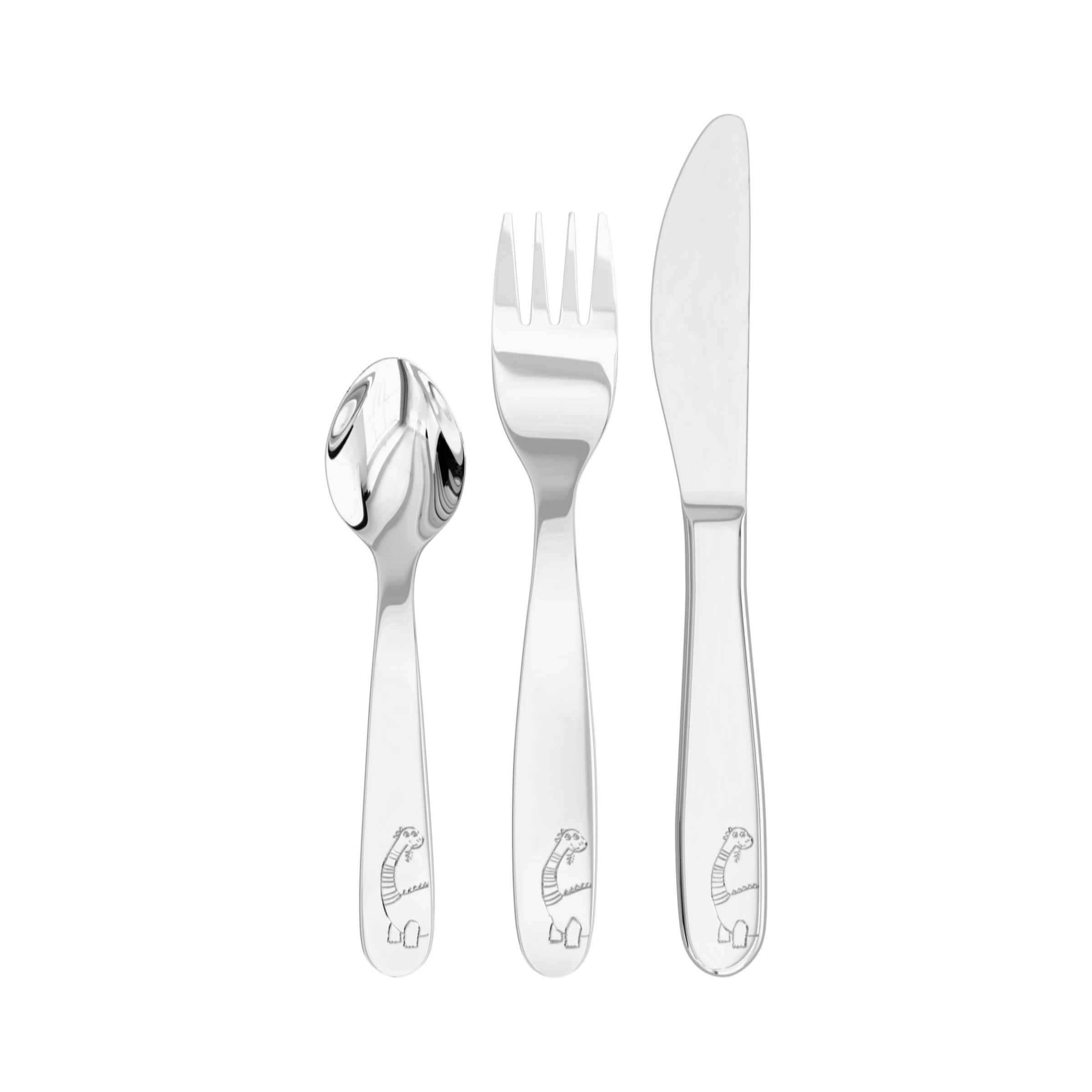 KINDERBESTECK - Edelstahlfarben, Basics, Metall (11/18/2,3cm) - Haba