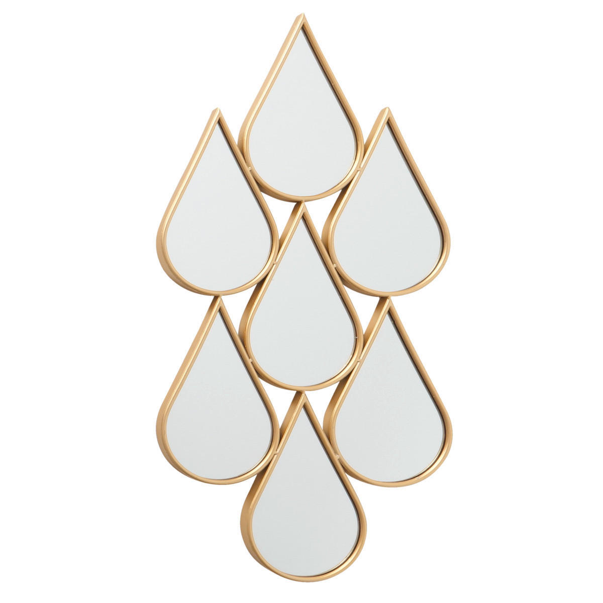 WANDDEKO Metall  - Transparent/Goldfarben, Basics, Metall (46/98/4,5cm) - Boltze Home