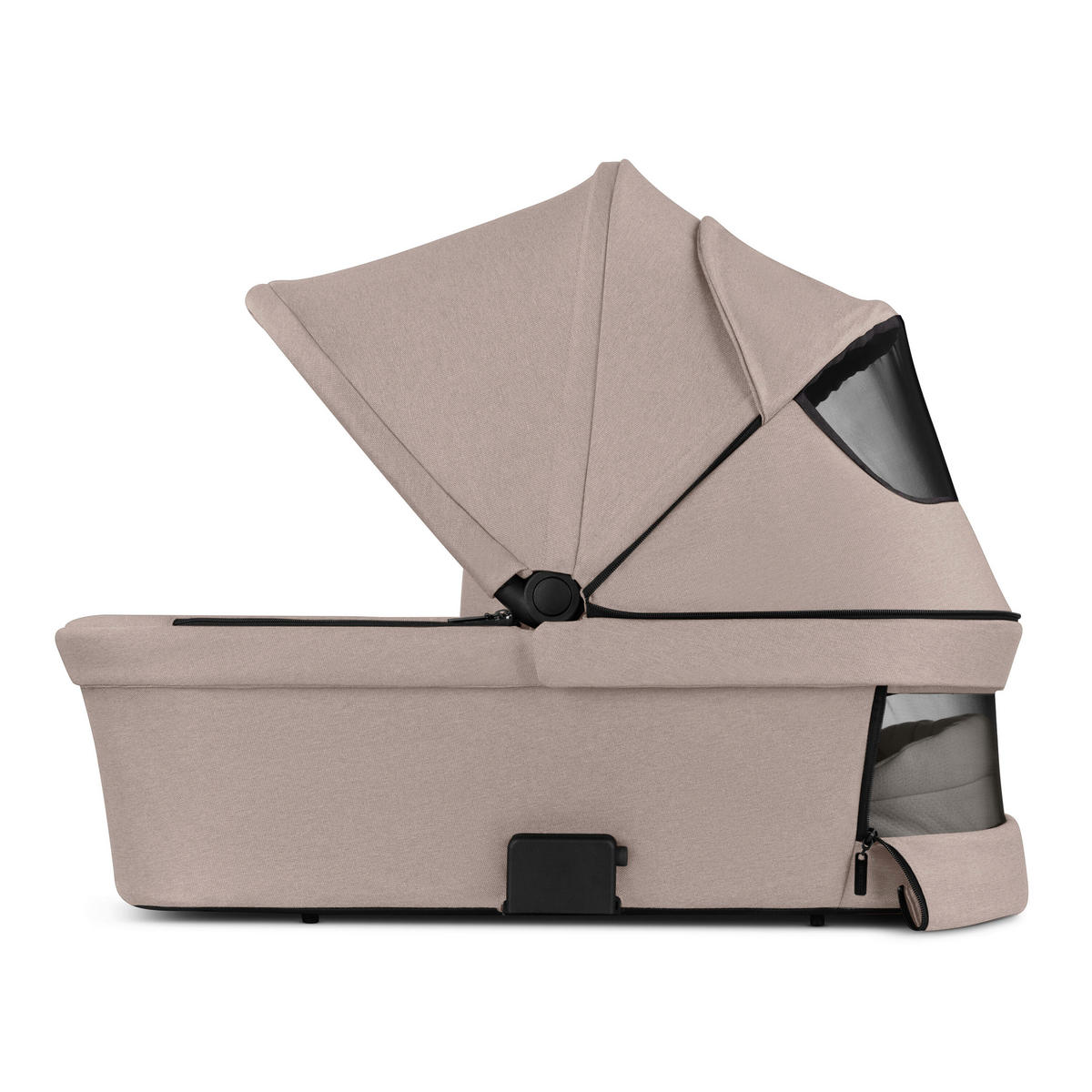 KINDERWAGENSET Salsa 5 Air 4in1 Set Calla  - Beigebraun/Schwarz, Basics, Textil/Metall (63/118/95.5cm) - ABC Design