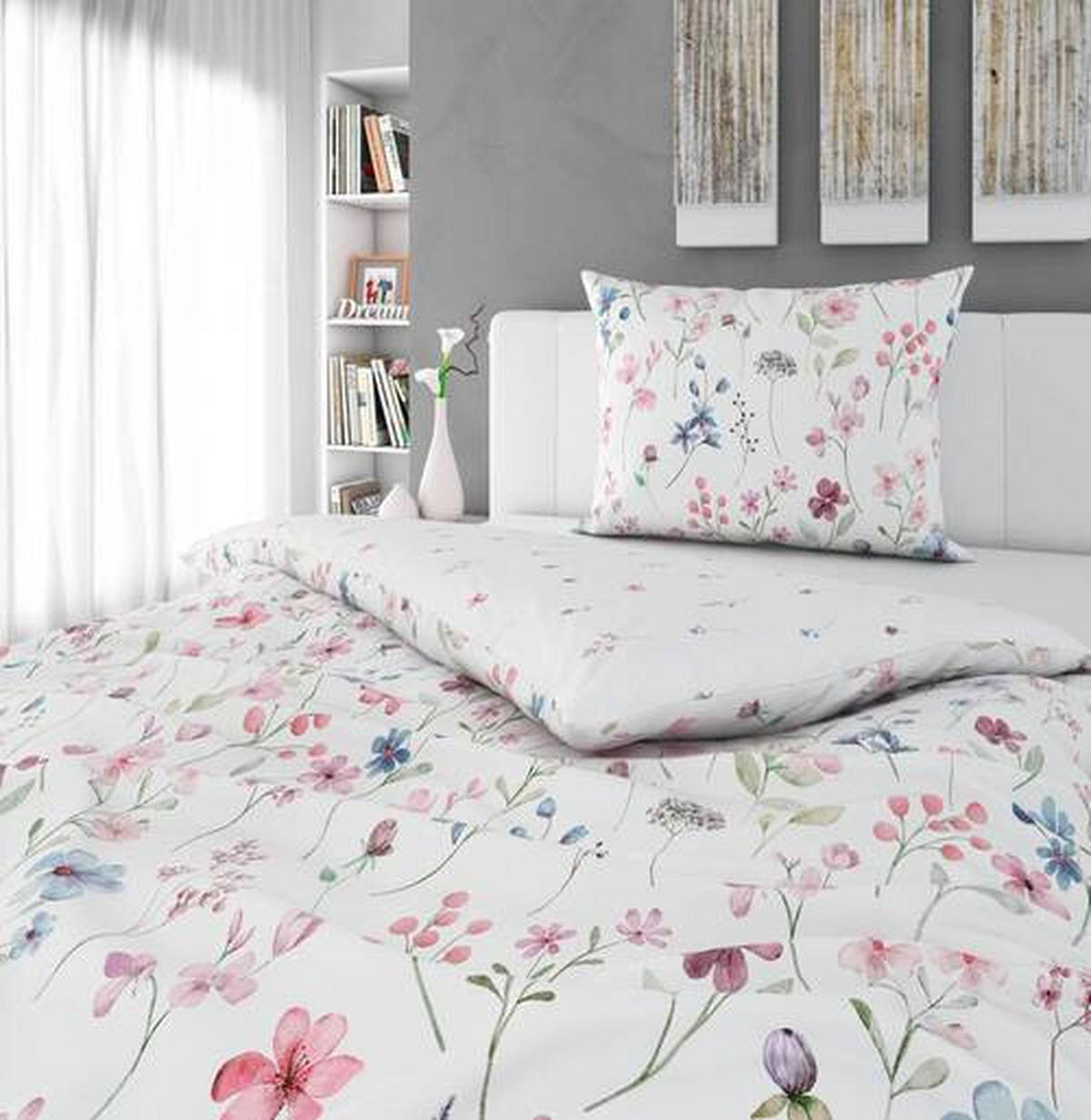 POSTELJINA SA DVA LICA DAHLIA saten višebojna  - višebojna, Konvencionalno, tekstil (140/200cm) - Esposa