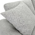 Ecksofa mit Funktion Greige Flachgewebe Zierkissen, Rückenkissen, Bettkasten, Schlaffunktion, Rücken echt, Liegefläche im Originalstoff  - Greige/Schwarz, KONVENTIONELL, Kunststoff/Textil (277/190cm) - Carryhome