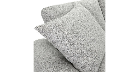 Ecksofa mit Funktion Greige Flachgewebe Zierkissen, Rückenkissen, Bettkasten, Schlaffunktion, Rücken echt, Liegefläche im Originalstoff  - Greige/Schwarz, KONVENTIONELL, Kunststoff/Textil (277/190cm) - Carryhome