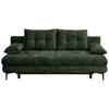 SCHLAFSOFA Chenille Dunkelgrün  - Dunkelgrün/Schwarz, KONVENTIONELL, Textil/Metall (203/94/96cm) - Carryhome