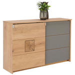 KOMMODE  in 137/90/40 cm  - Taupe/Eichefarben, Natur, Glas/Holz (137/90/40cm) - Linea Natura