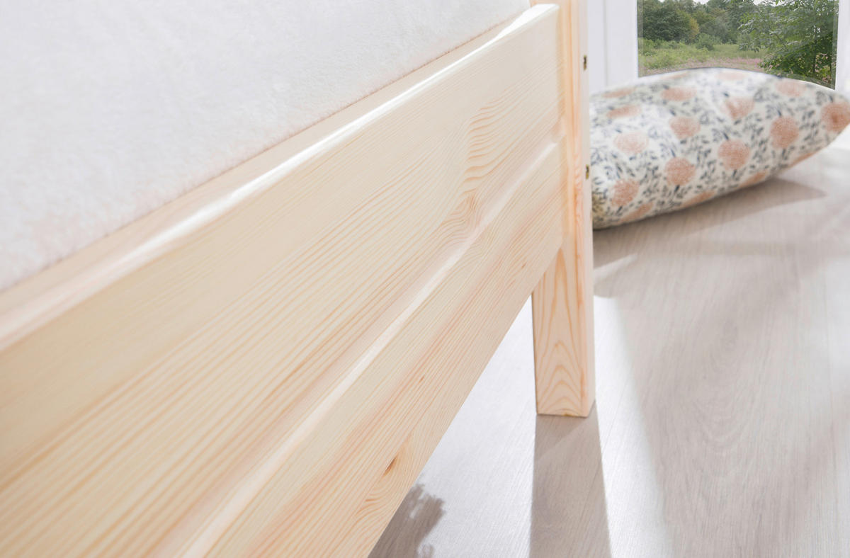 BETT 140/200 cm  in Kieferfarben  - Kieferfarben, KONVENTIONELL, Holz (140/200cm) - MID.YOU