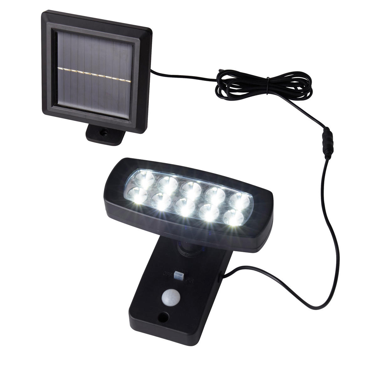 SVJETILJKA SOLARNA Solar  - crna, Basics, plastika (15,5/14,5/17cm)