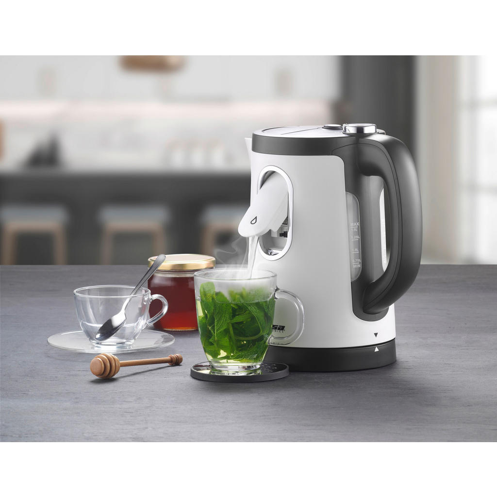 Thumbnail - Trisa Electronics Wasserkocher, Weiß, Kunststoff, 1.5 L, 360°-Sockel, Anti-Rutsch-Füße, ergonomischer Griff, Küchengerät...
