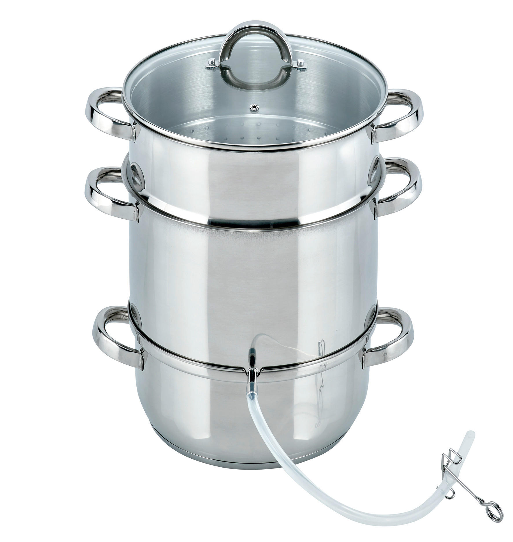 DAMPFENTSAFTER  - Silberfarben, Basics, Glas/Metall (26cm) - ELO