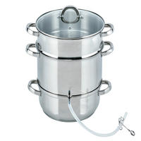 DAMPFENTSAFTER  - Silberfarben, Basics, Glas/Metall (26cm) - ELO