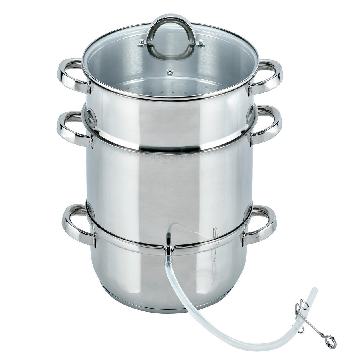 DAMPFENTSAFTER  - Silberfarben, Basics, Glas/Metall (26cm) - ELO