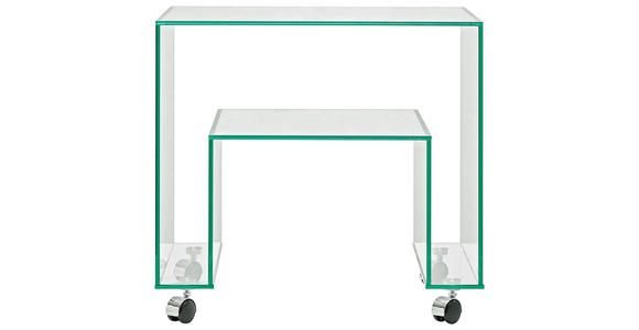 BEISTELLTISCH in Glas 40/56/52 cm  - Design, Glas (40/56/52cm) - Xora