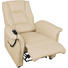 FERNSEHSESSEL Echtleder Beige - Beige/Schwarz, KONVENTIONELL, Leder/Kunststoff (92/115/92cm) - XORA