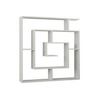 BOKHYLLA i 125/129/22 cm vit  - vit, Design, trämaterial (125/129/22cm) - Livetastic