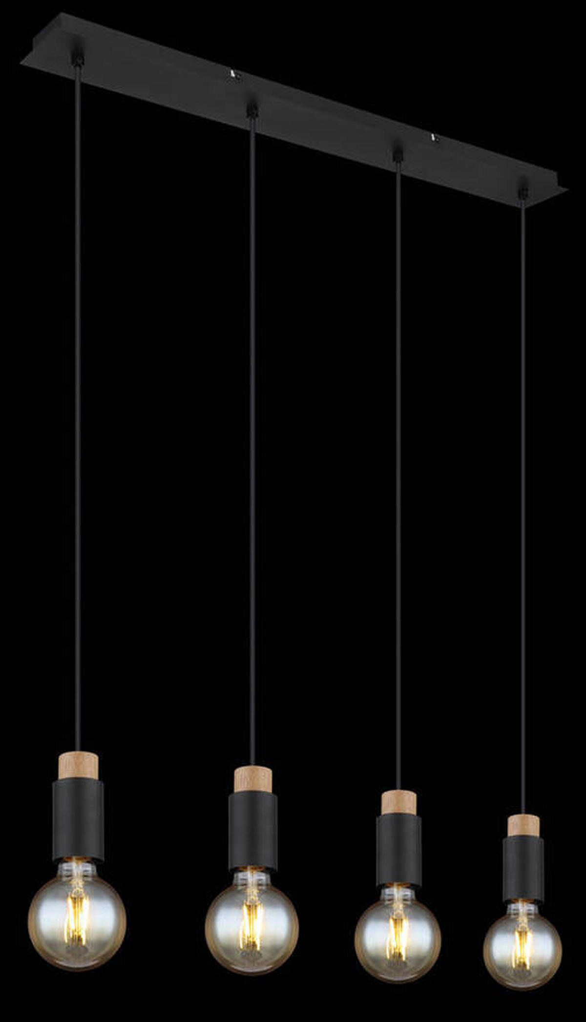 VISEČA SVETILKA  Matti   75/8/120 cm         E27 - črna/temno rjava, Design, kovina/umetna masa (75/8/120cm) - Globo