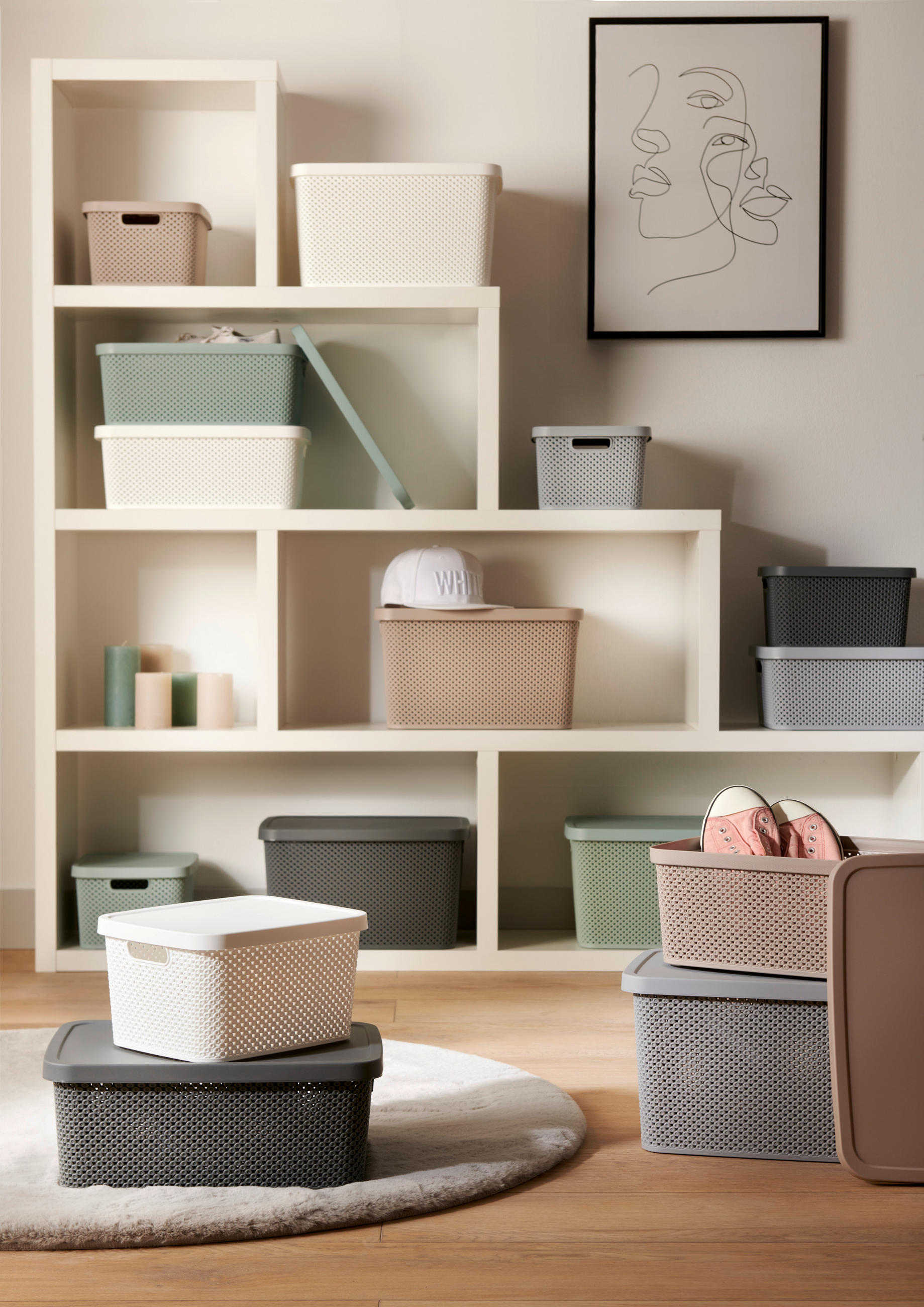 FÖRVARINGSLÅDA 28/38/15,5 cm   - ljusbrun, Basics, plast (28/38/15,5cm) - Homeware