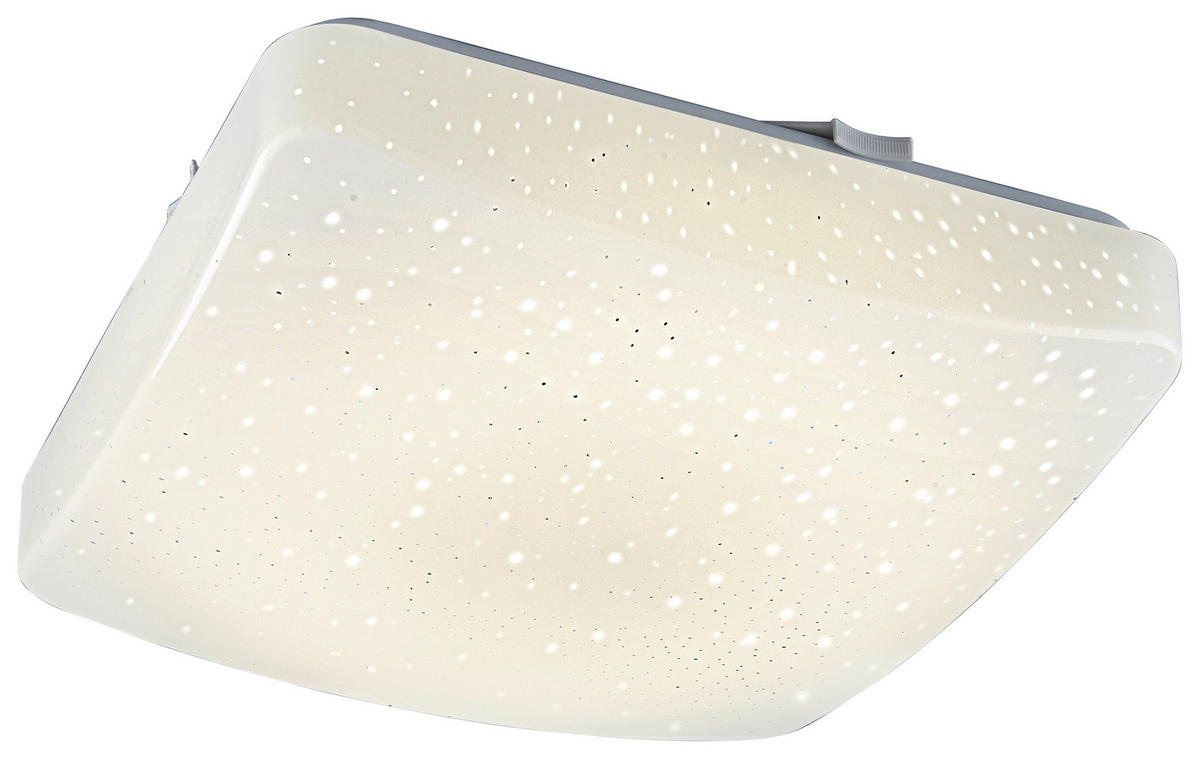 LED-DECKENLEUCHTE 27/27/6 cm   - Weiß, Basics, Kunststoff/Metall (27/27/6cm) - Boxxx