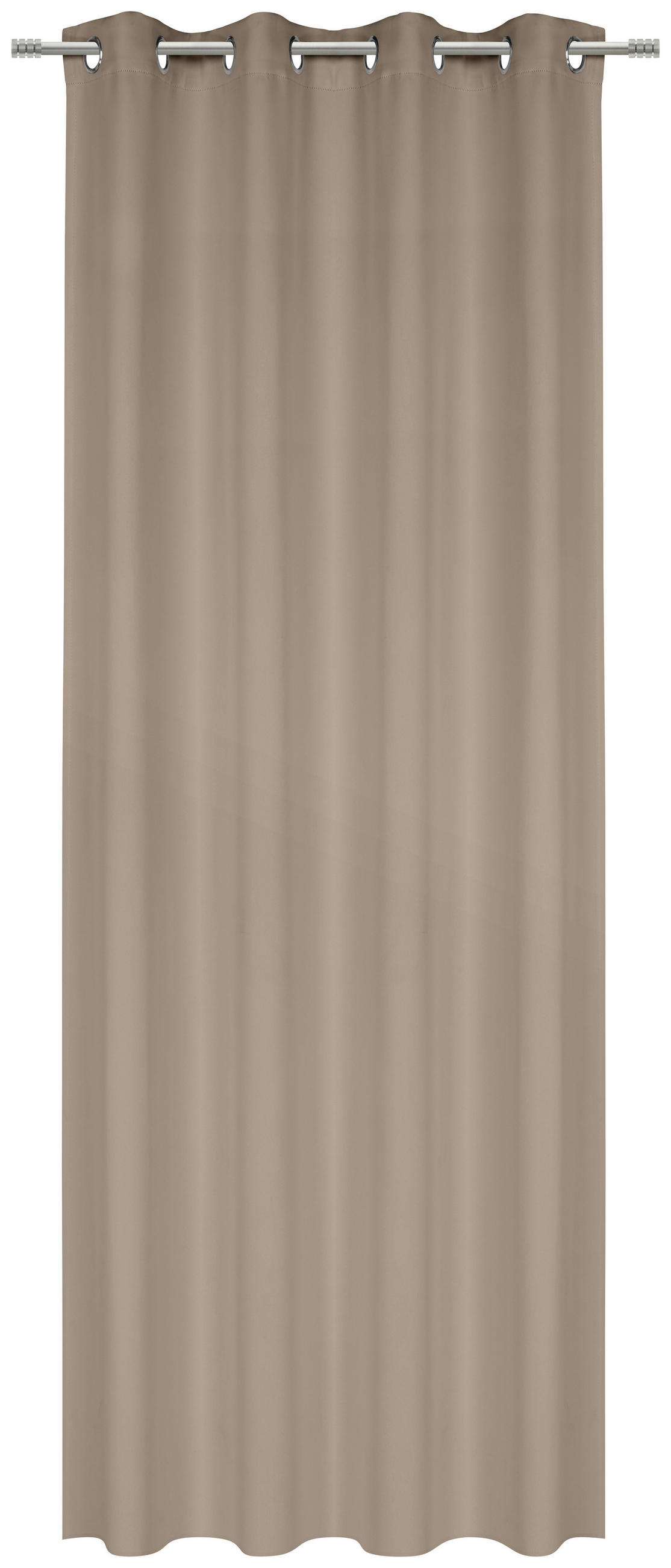 VERDUNKELUNGSVORHANG - Taupe, Basics, Textil (140/245cm) - Esposa