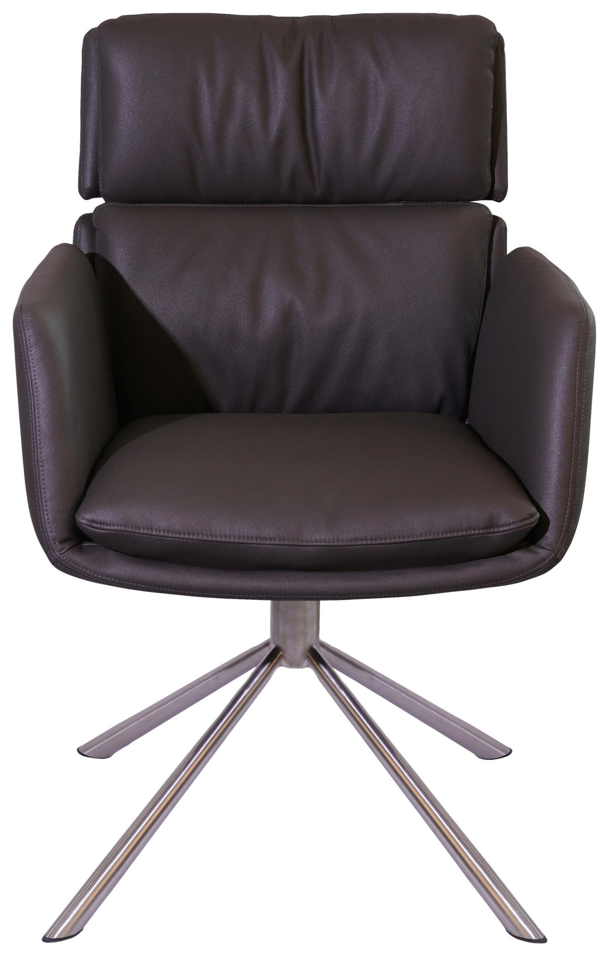 ARMLEHNSTUHL  in Stahl Mikrofaser  - Edelstahlfarben/Grau, Design, Textil/Metall (60/92/67cm) - Novel