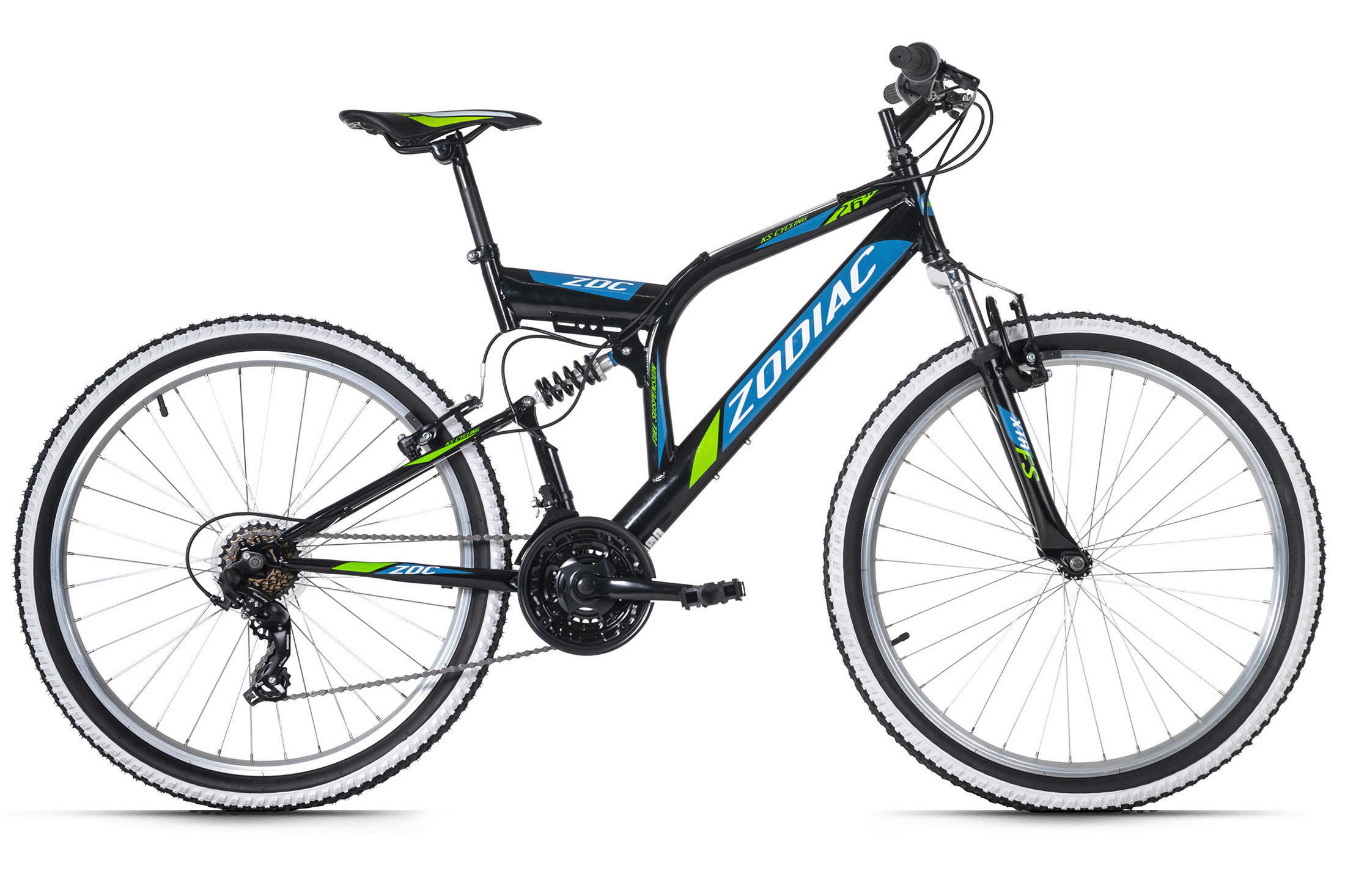 Mountainbike Fully 26 Zoll Zodiac 21 Gänge