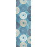FUßMATTE 60/180 cm Graphik Hellblau  - Hellblau, Kunststoff/Textil (60/180cm) - Esposa