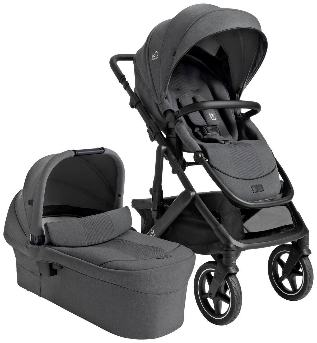 KOMBIKINDERWAGEN  Vinca 2in1  Ebony  - Schwarz/Grau, Basics, Kunststoff/Metall (65/109/97cm) - JOIE SIGNATURE