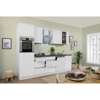 KÜCHENBLOCK 280 cm   in Weiss  - Weiss/Braun, Modern, Holzwerkstoff (280cm) - Respekta