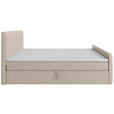 BOXBETT 160/200 cm  in Creme  - Creme/Schwarz, Basics, Kunststoff/Textil (160/200cm) - Carryhome