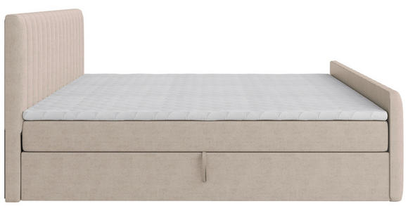 BOXBETT 160/200 cm  in Creme  - Creme/Schwarz, Basics, Kunststoff/Textil (160/200cm) - Carryhome