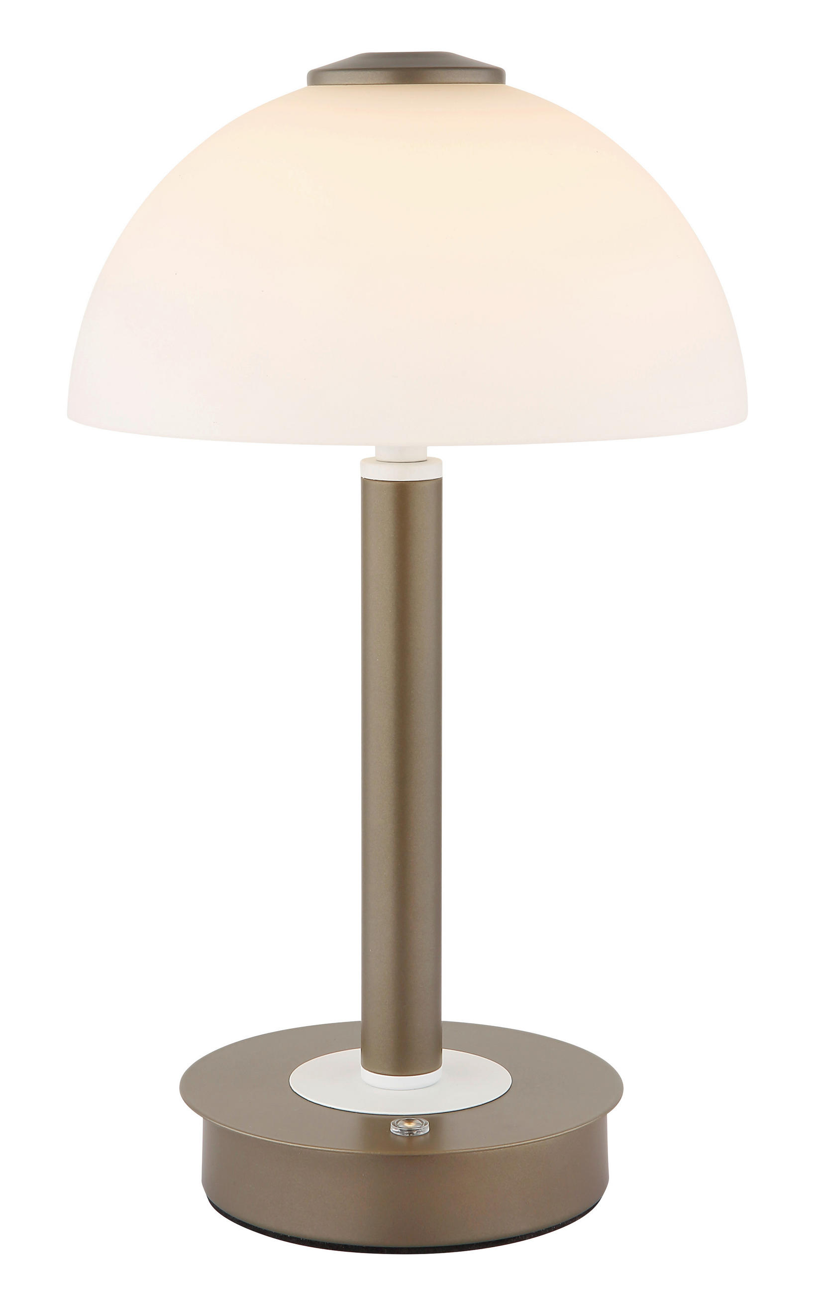 TISCHLEUCHTE Uldin 18/31,5 cm  - Opal/Weiß, Design, Glas/Kunststoff (18/31,5cm) - Globo