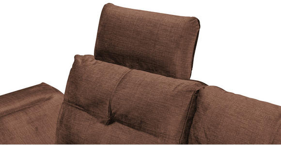 ECKSOFA in Mikrovelours Kupferfarben  - Schwarz/Kupferfarben, KONVENTIONELL, Kunststoff/Textil (275/170cm) - Carryhome