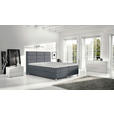 BOXBETT 140/200 cm  in Blau, Grau  - Chromfarben/Blau, KONVENTIONELL, Textil/Metall (140/200cm) - Carryhome