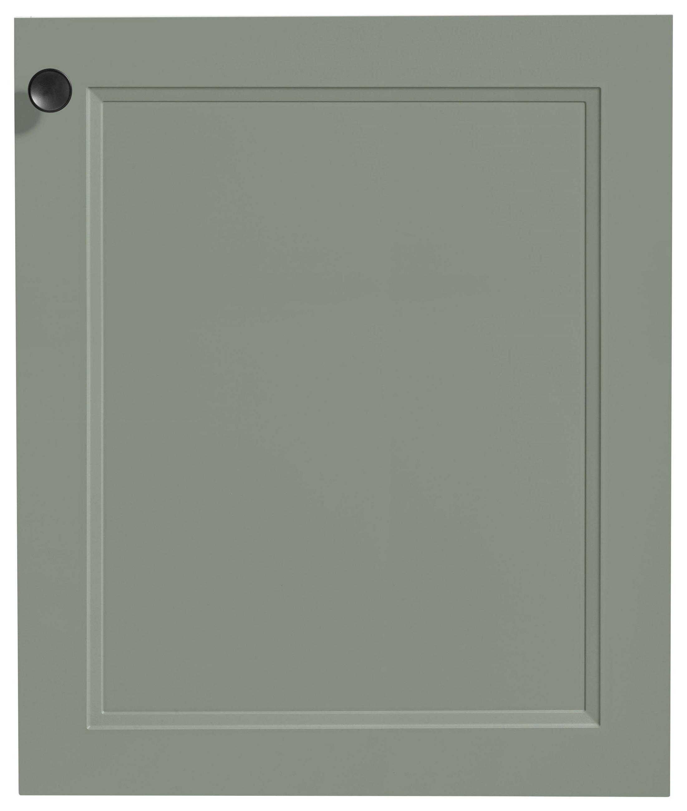 KÜCHENSCHRANKFRONT 60/72/2,2 cm  in Grün  - Edelstahlfarben/Grün, MODERN, Holzwerkstoff/Metall (60/72/2,2cm) - Nobilia