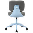 DREHSTUHL Webstoff Blau, Grau  - Blau/Grau, KONVENTIONELL, Kunststoff/Textil (57/82-91/57cm) - Venda