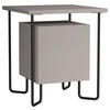 NACHTTISCH 40/45/40 cm  in Beige  - Beige/Schwarz, Design, Holzwerkstoff/Metall (40/45/40cm) - Livetastic
