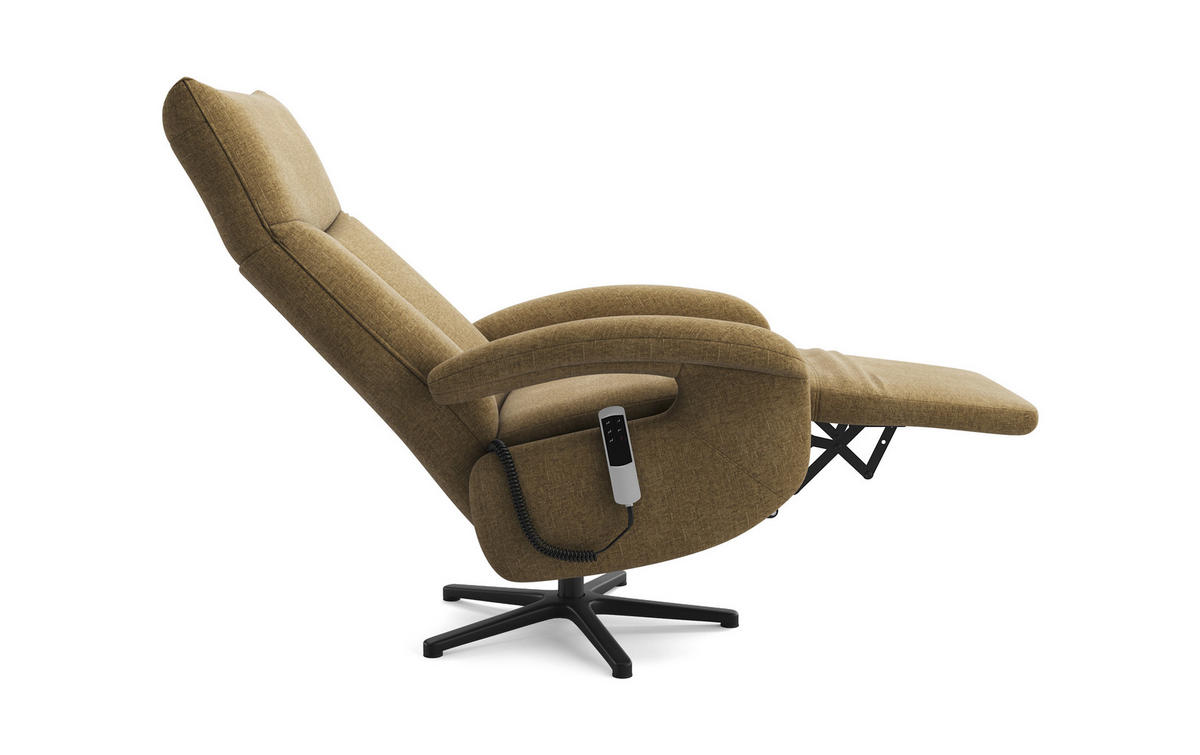 SESSEL in Flachgewebe Olivgrün  - Schwarz/Olivgrün, Konventionell, Textil/Metall (74/112/82cm) - Sit & More