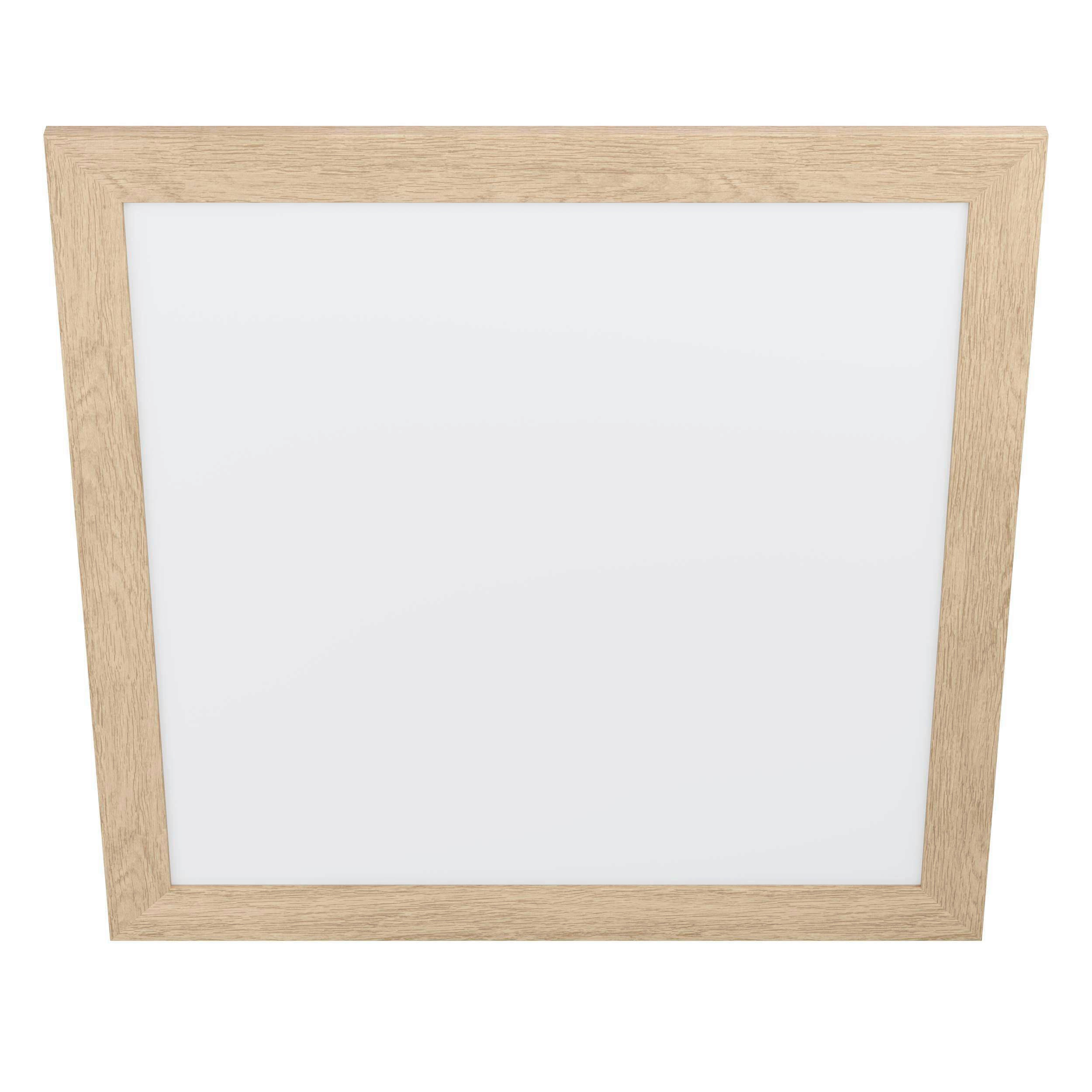 DECKENLEUCHTE 32 W    64,5/64,5/5,5 cm  - Eichefarben/Weiß, Natur, Holz/Kunststoff (64,5/64,5/5,5cm) - Eglo