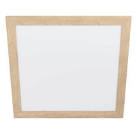 DECKENLEUCHTE Piglionasso 64,5/64,5/5,5 cm   - Eichefarben/Weiß, Natur, Holz/Kunststoff (64,5/64,5/5,5cm) - Eglo