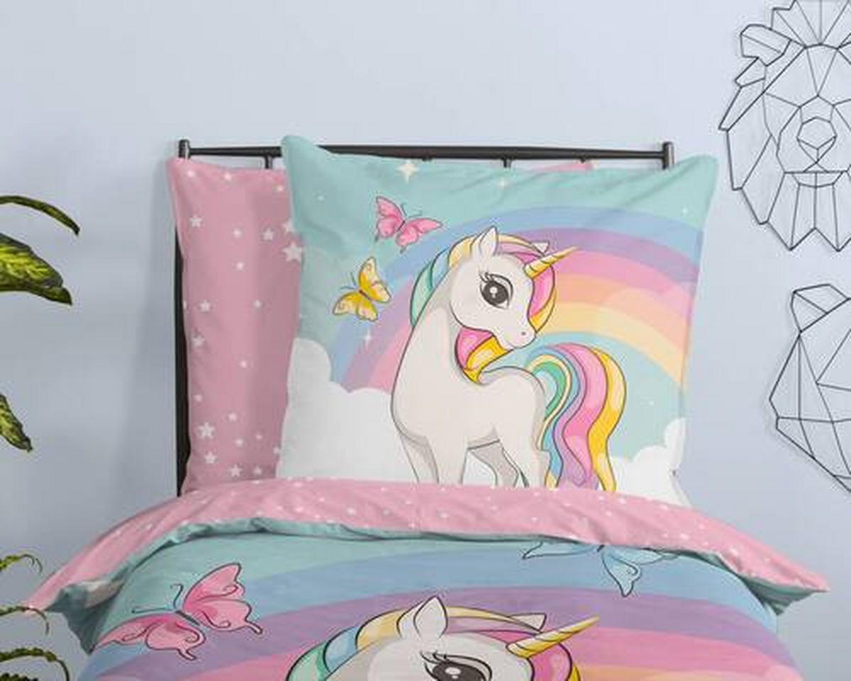 JUGENDBETTWÄSCHE Dash Renforcé 135/200 cm  - Multicolor, Design, Textil (135/200cm)