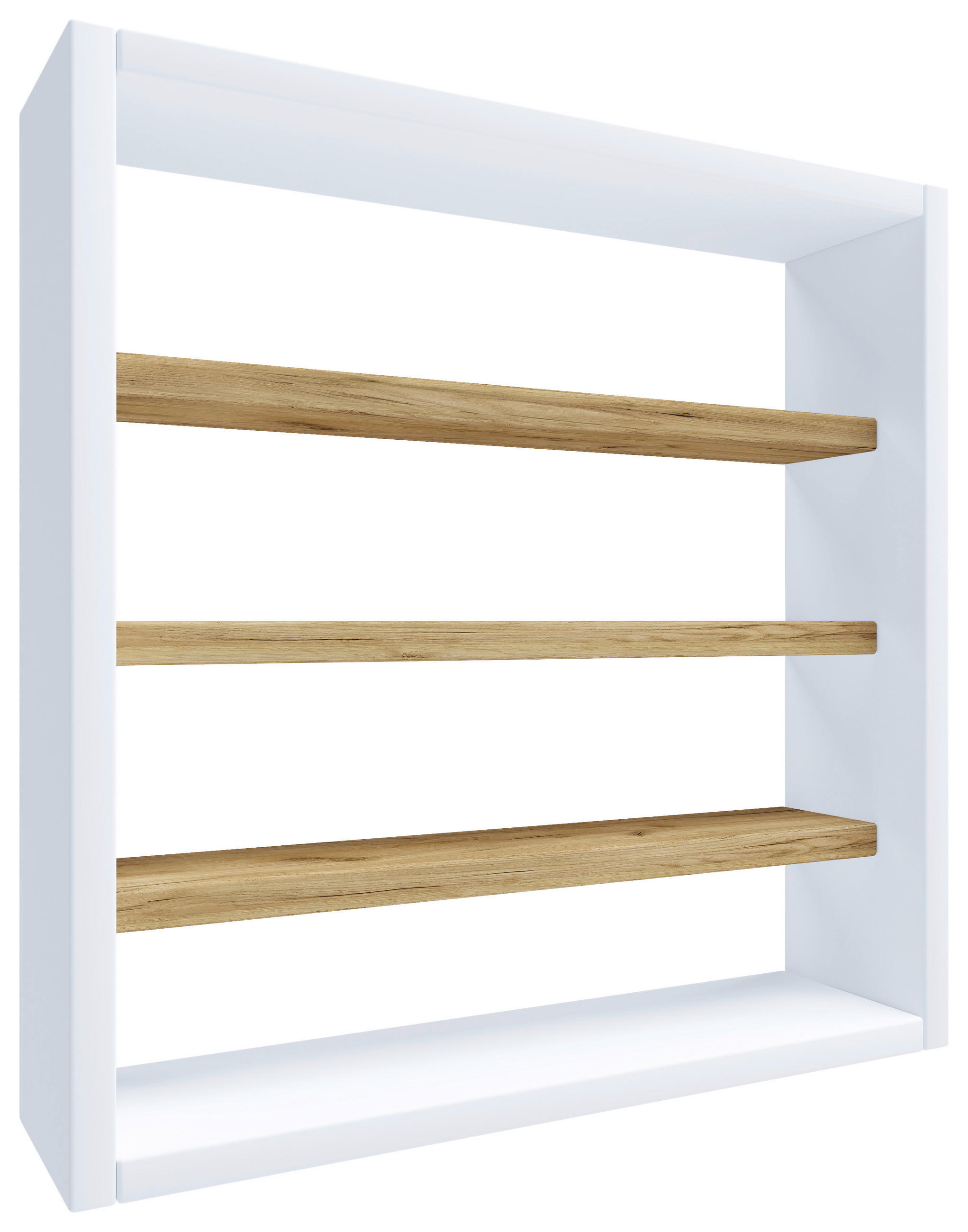 KÖKSHYLLA 40/40/10 cm i vit, honungsek