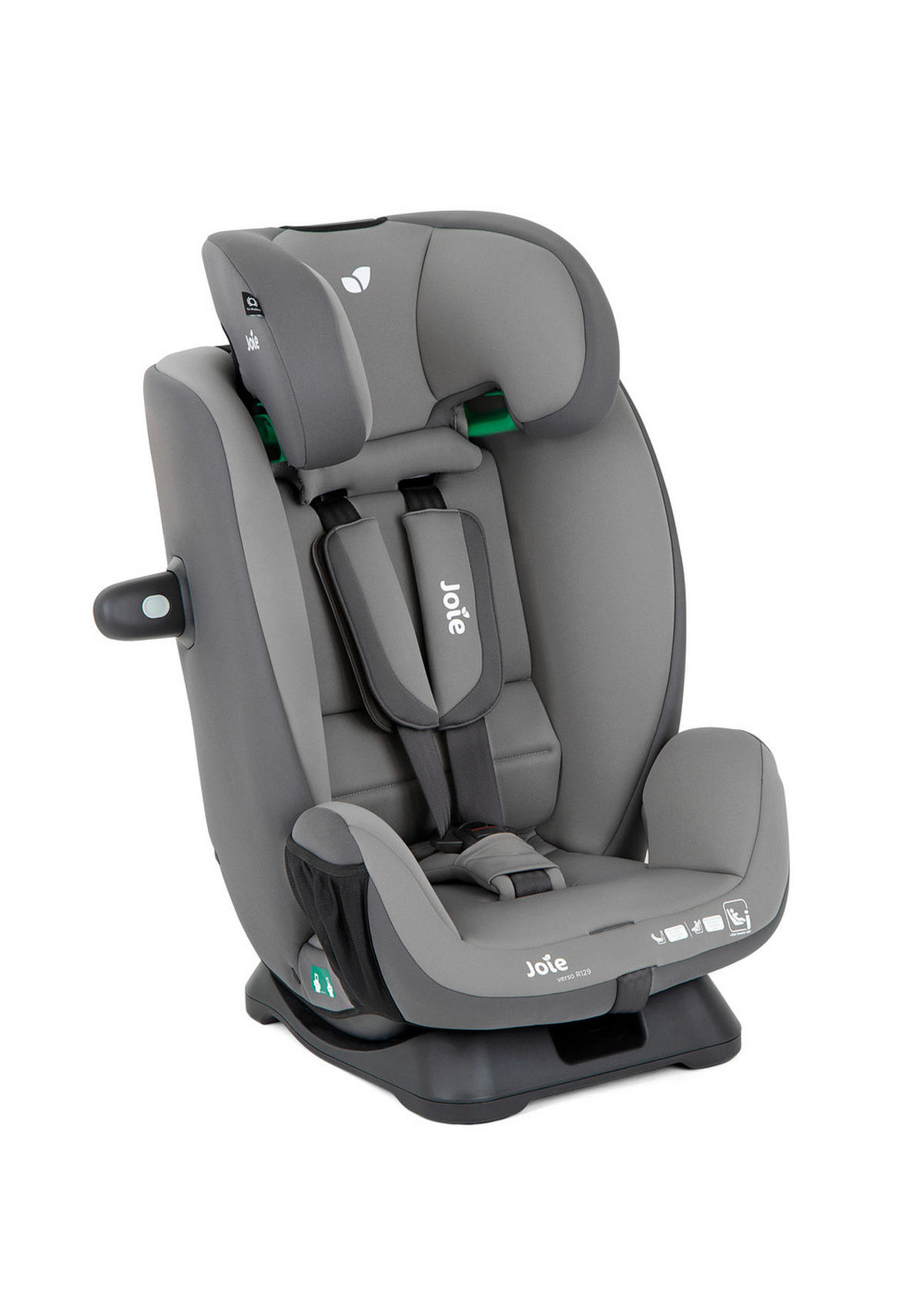KINDERAUTOSITZ VERSO R129 COBBLESTONE   - Dunkelgrau/Grau, Basics, Kunststoff/Textil (44/60/57cm) - Joie