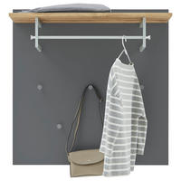 GARDEROBENPANEEL  in 88/88/29 cm  - Eichefarben/Grau, Design, Holz/Holzwerkstoff (88/88/29cm) - Dieter Knoll