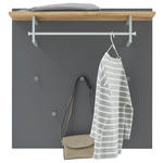 GARDEROBENPANEEL  in 88/88/29 cm  - Eichefarben/Grau, Design, Holz/Holzwerkstoff (88/88/29cm) - Dieter Knoll