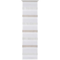 PANELOVÝ ZÁVĚS, 60/245 cm - barvy stříbra/šedohnědá, Basics, textil (60/245cm) - Novel