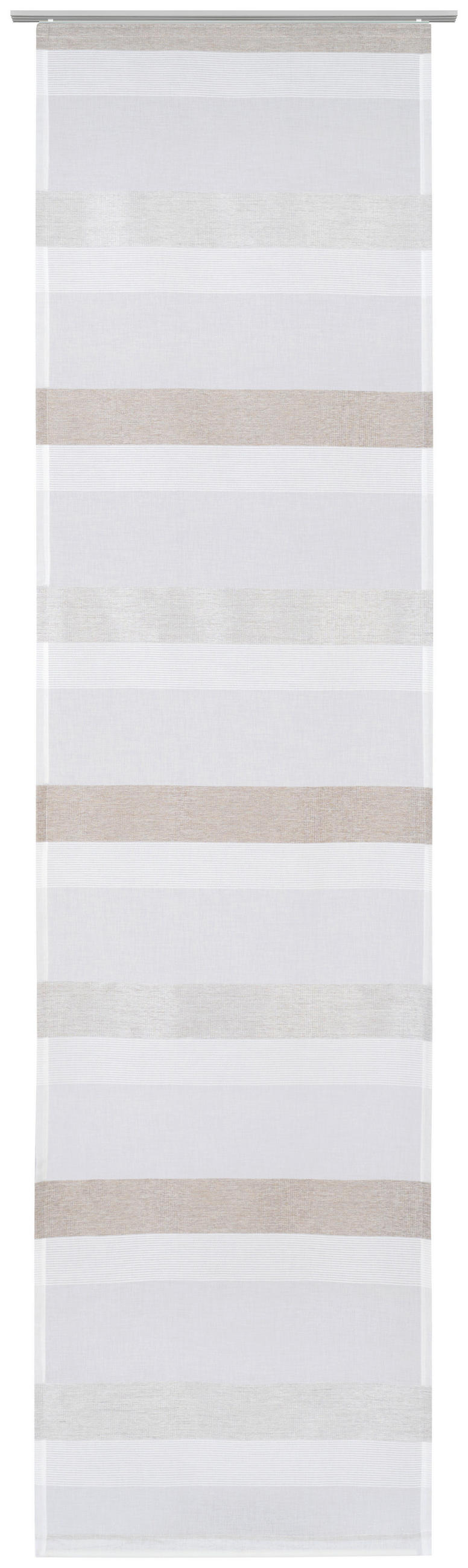 PANELOVÝ ZÁVĚS, 60/245 cm - barvy stříbra/šedohnědá, Basics, textil (60/245cm) - Novel