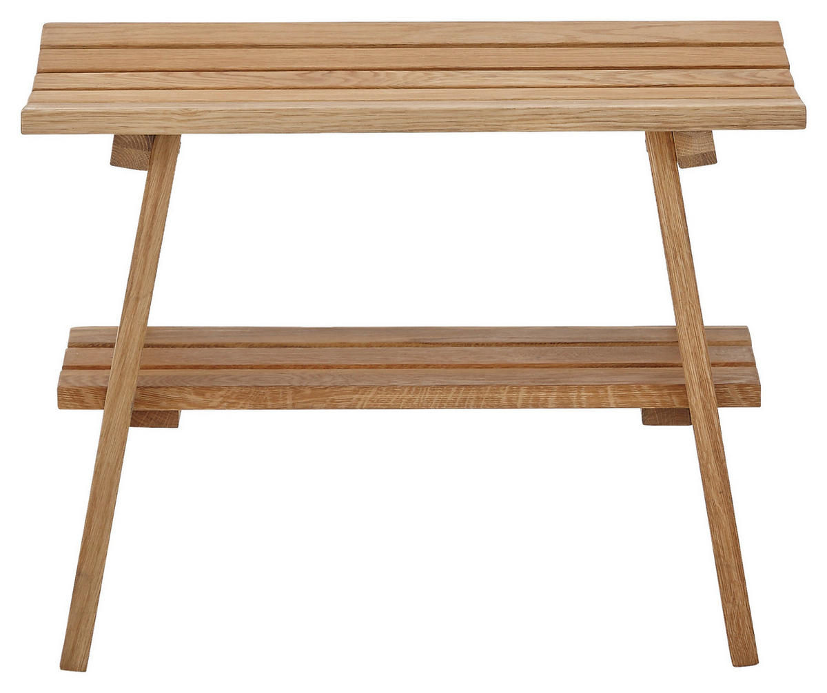 ŠATNÍ LAVICE - barvy dubu, Basics, dřevo (60/45/36cm)