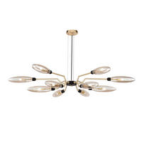 PENDELLEUCHTE Modern 127/17,5 cm   - Goldfarben/Bernsteinfarben, Trend, Glas/Metall (127/17,5cm) - MAYTONI