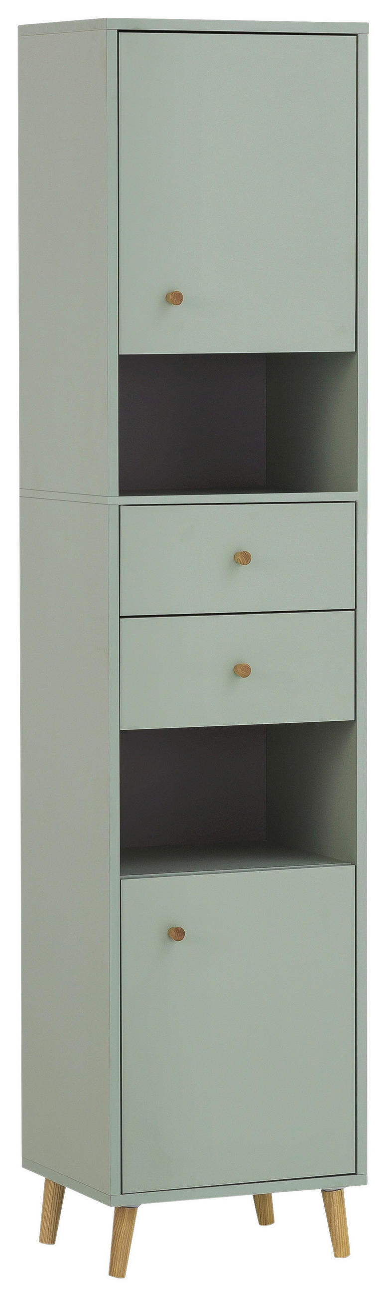 HOCHSCHRANK 40,3/180,6/33,1 cm  - Eichefarben/Eschefarben, MODERN, Holz/Holzwerkstoff (40,3/180,6/33,1cm) - Stylife