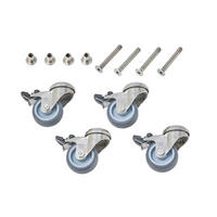 MÖBELROLLEN - Edelstahlfarben, Basics, Metall (5/7cm) - Glatz