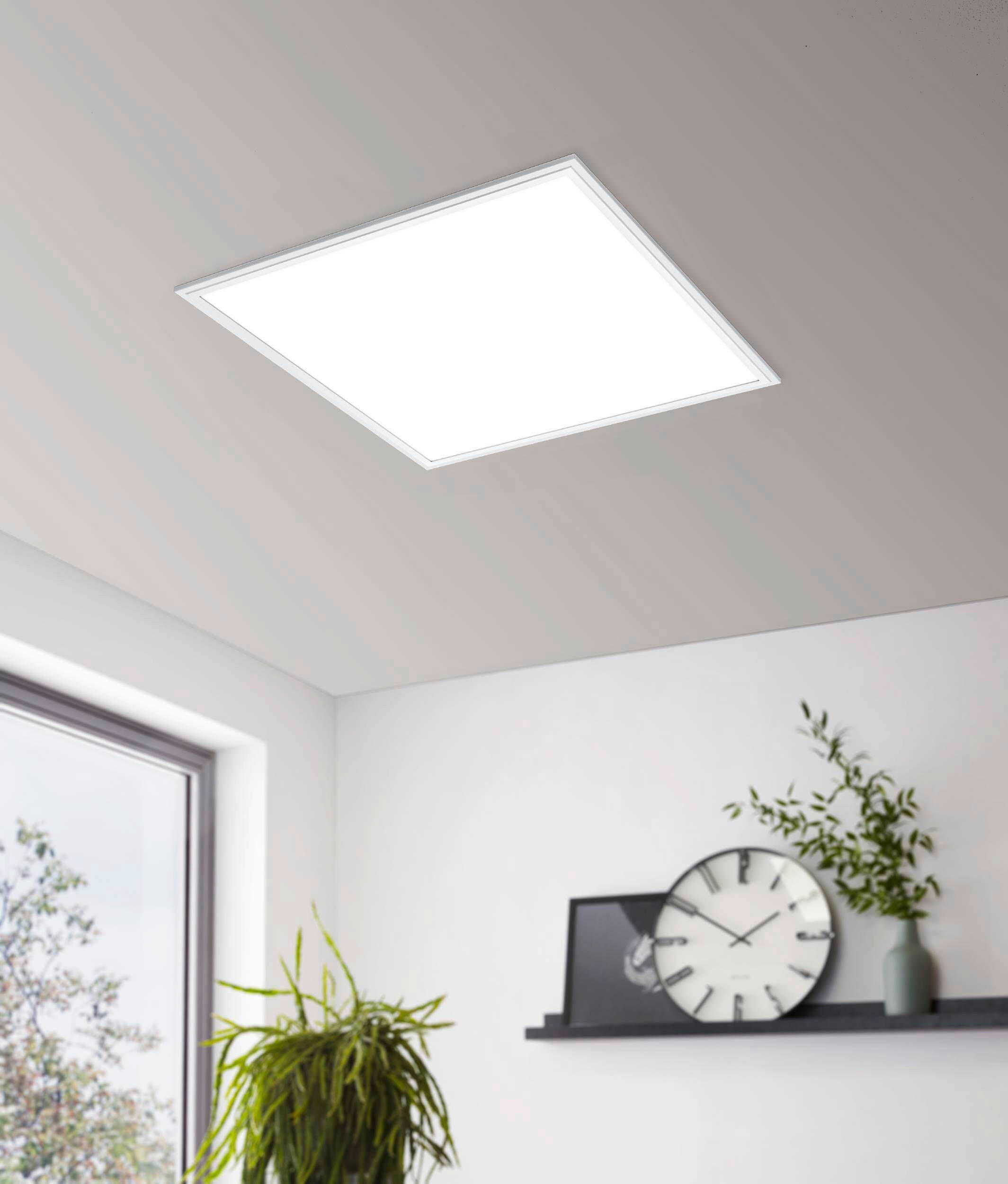 LED-PANEEL 60/60/5 cm  - Weiß, KONVENTIONELL, Kunststoff/Metall (60/60/5cm) - Eglo